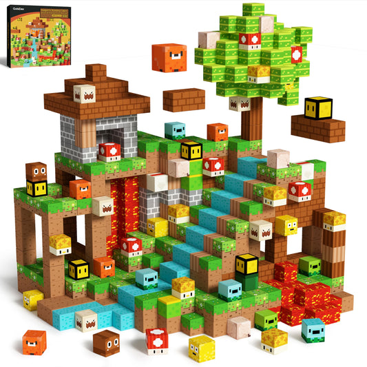 GobiDex magnetic blocks patterns variety for imaginative building play.