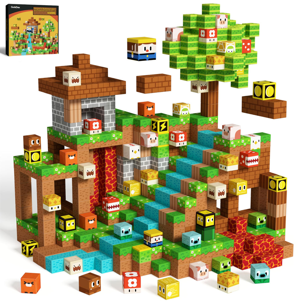 GobiDex magnetic blocks team projects enable collaborative building.