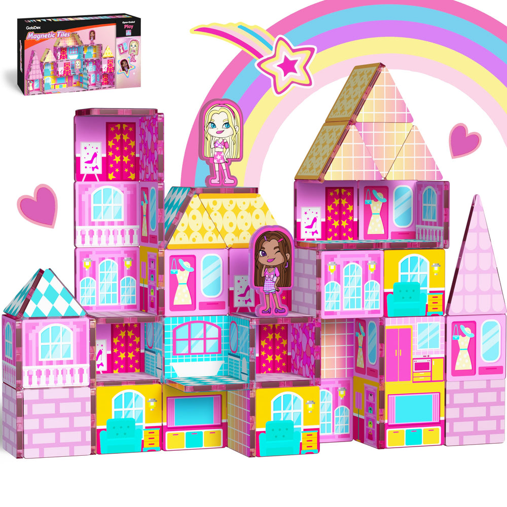 GobiDex Princess pink tiles for imaginative play and design
