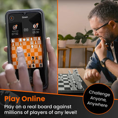 GoChess Mini online play connects to Lichess and Chess.com worldwide