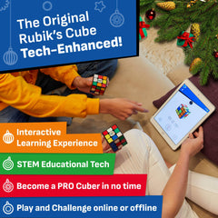 GoCube mobile app screenshot shows progress tracking and challenge features.