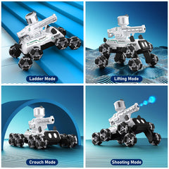 Godboat Robot Dog LED lights and music enhance playtime.