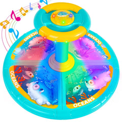 GODELAIF Sit and Spin on display, inviting indoor play and family fun.