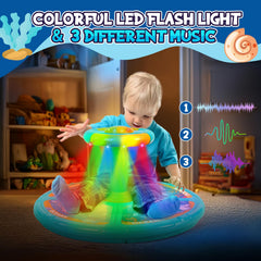 GODELAIF Sit and Spin ocean theme steering wheel sparks imagination.