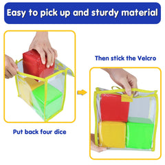 Godery pocket dice clear-pocket slot for flash cards or photos