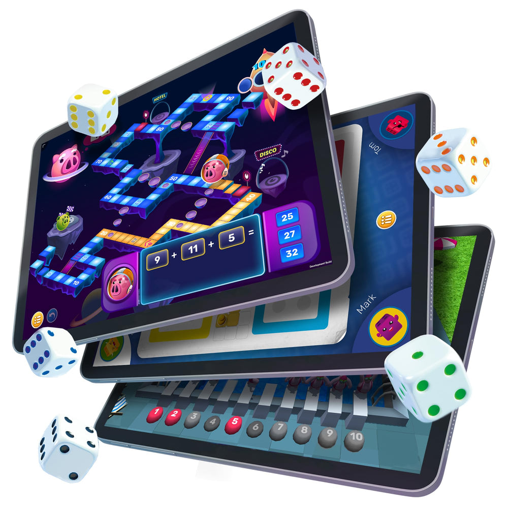 GoDice Full Pack game library offers diverse titles for family fun.