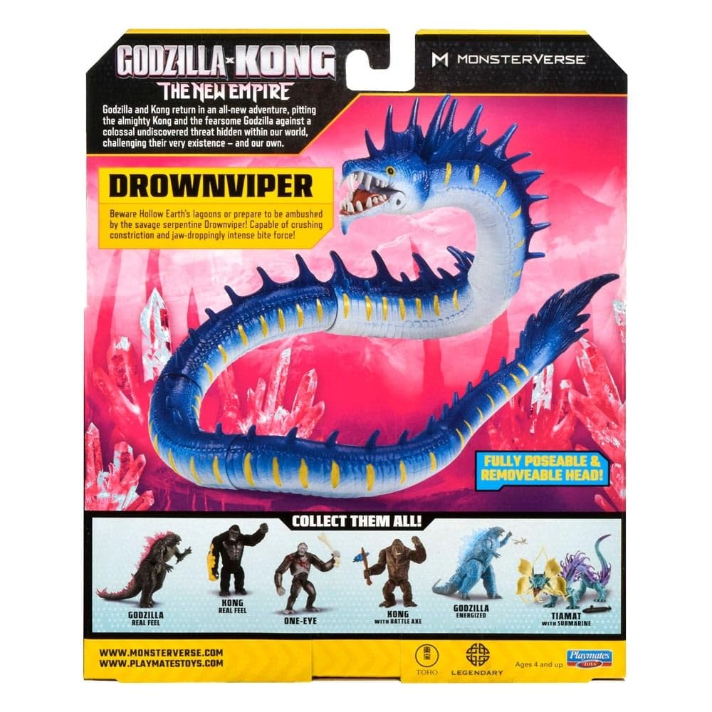 Godzilla x Kong Drownviper figure packaging shot suitable for gifting