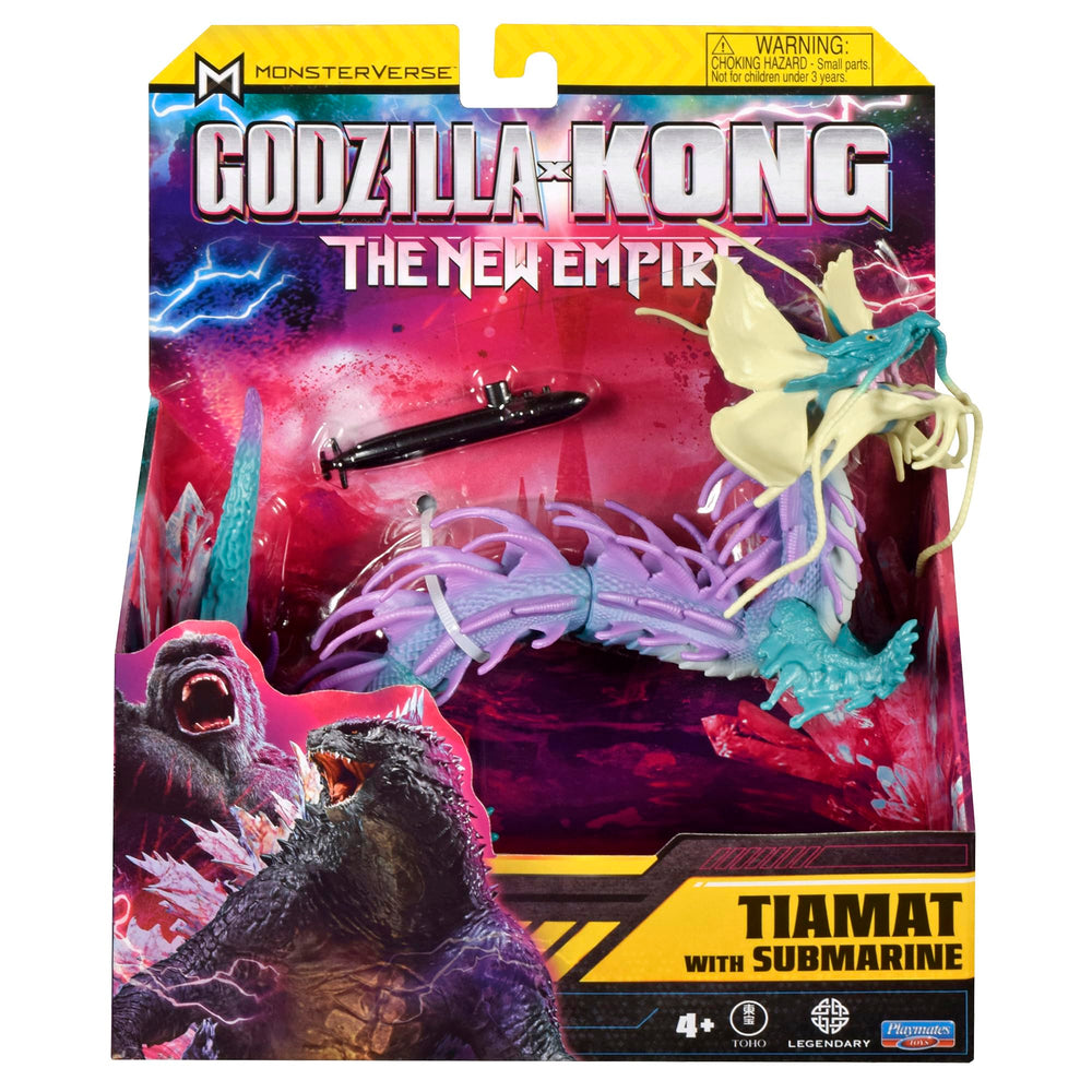Godzilla X Kong TIAMAT detailed sculpt mirrors movie textures and features.