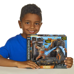 Jet fighter accessory pairs with figures for fast-paced battle scenes.