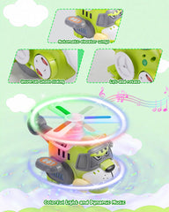 Gofimyee Tiger Helicopter performs bump-and-go navigation for exploration.