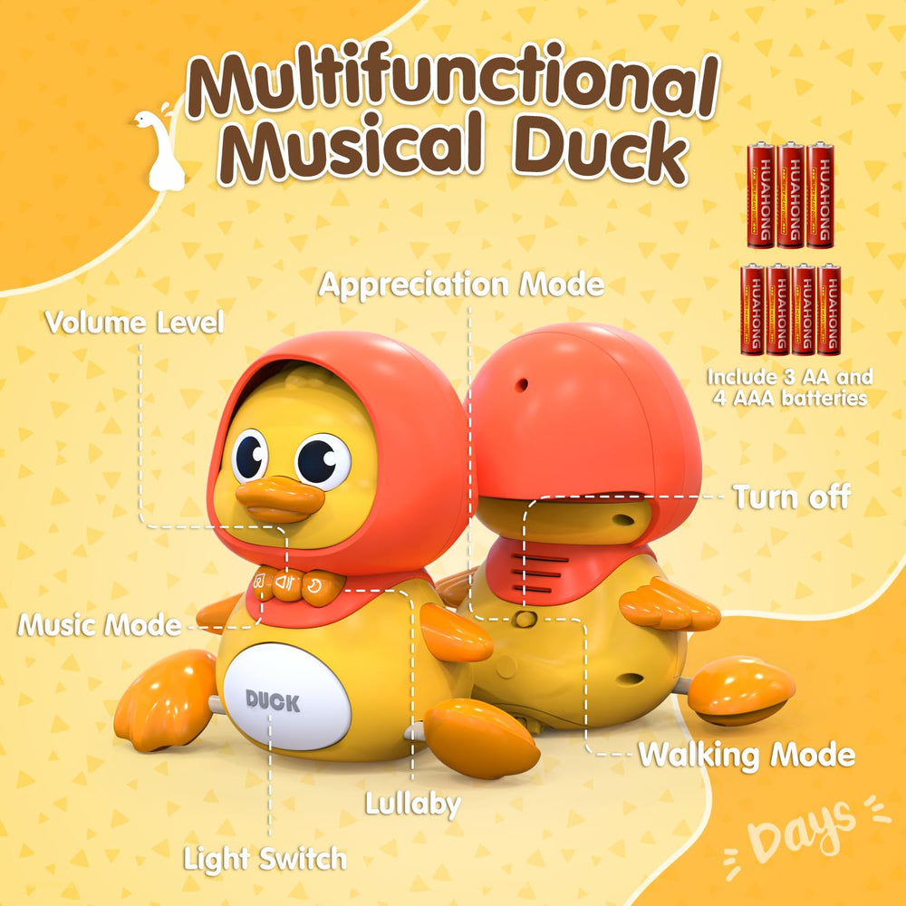 Gofimyee Crawling Duck ducklings follow mode encourages crawling and chasing