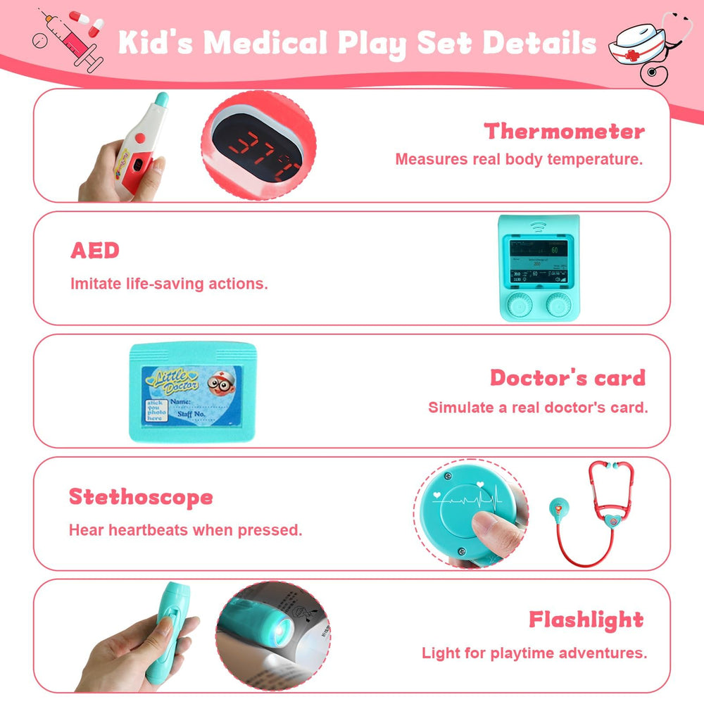 GoFujuco Doctor Kit mask encourages safe play and patient interaction.