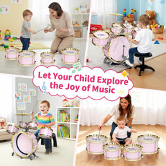 GoFujuco toddler drum set side drum 2 supporting creativity and auditory skills