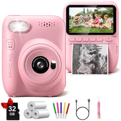 Gofunly Instant Print Camera front view showing kid-friendly design for capturing moments