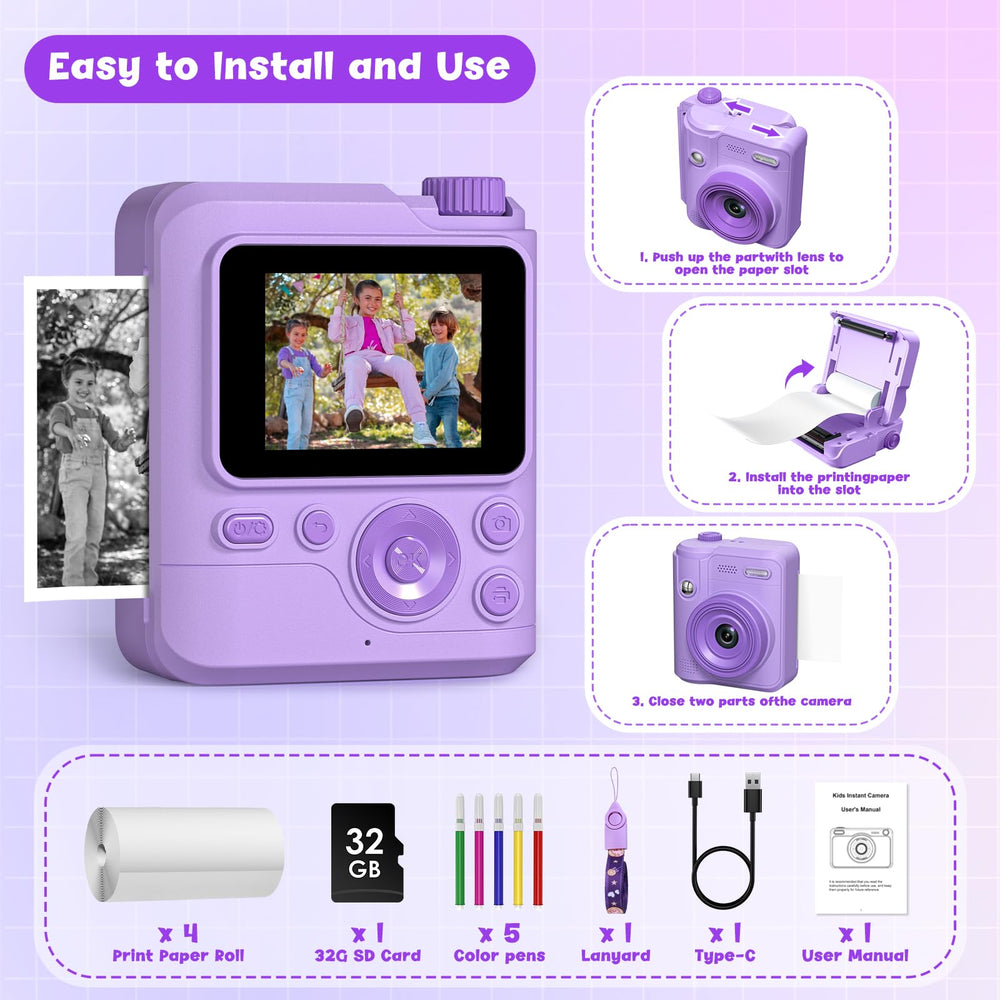 Gofunly Kids Camera color options let kids choose their look.