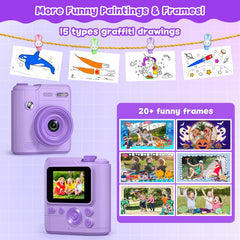 Gofunly Kids Camera creative photo-prints invite kids to personalize keepsakes.