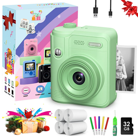 Gofunly Kids Camera front view for easy grip and play.