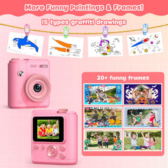 Gofunly Kids Camera in-use prints keeps memories instantly.