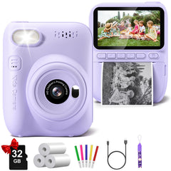 Gofunly Kids Camera Instant Print front view for quick memories.