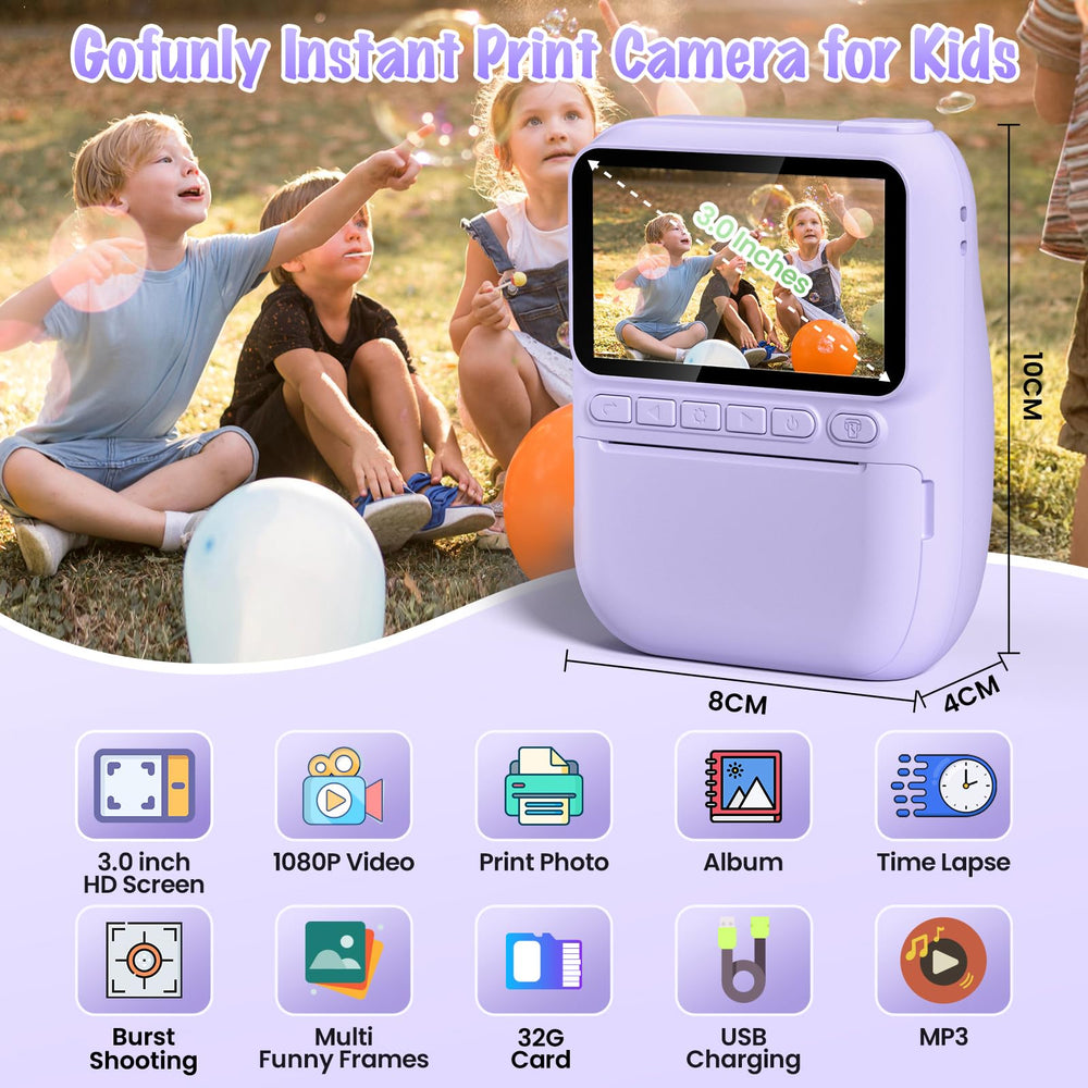 Gofunly instant print feature lets children print on-site.