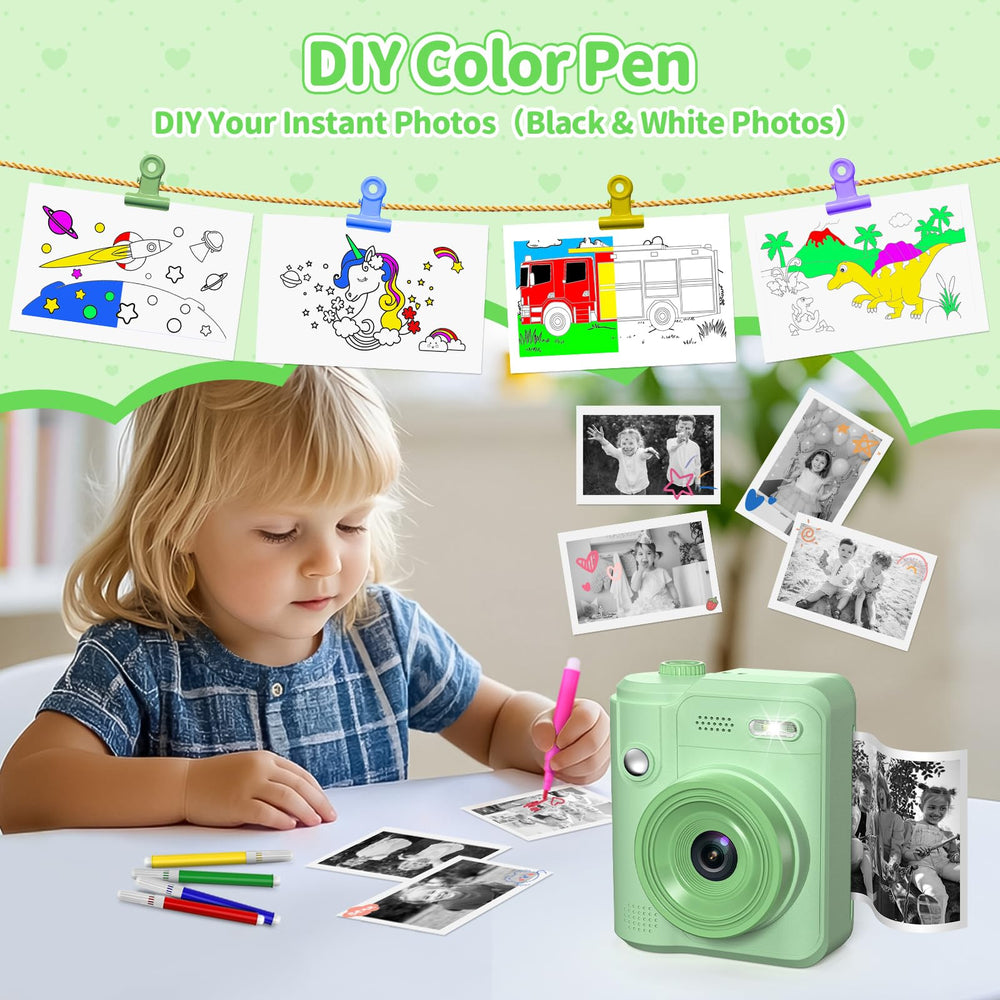 Gofunly Kids Camera instant-prints creating keepsake photos on the go.