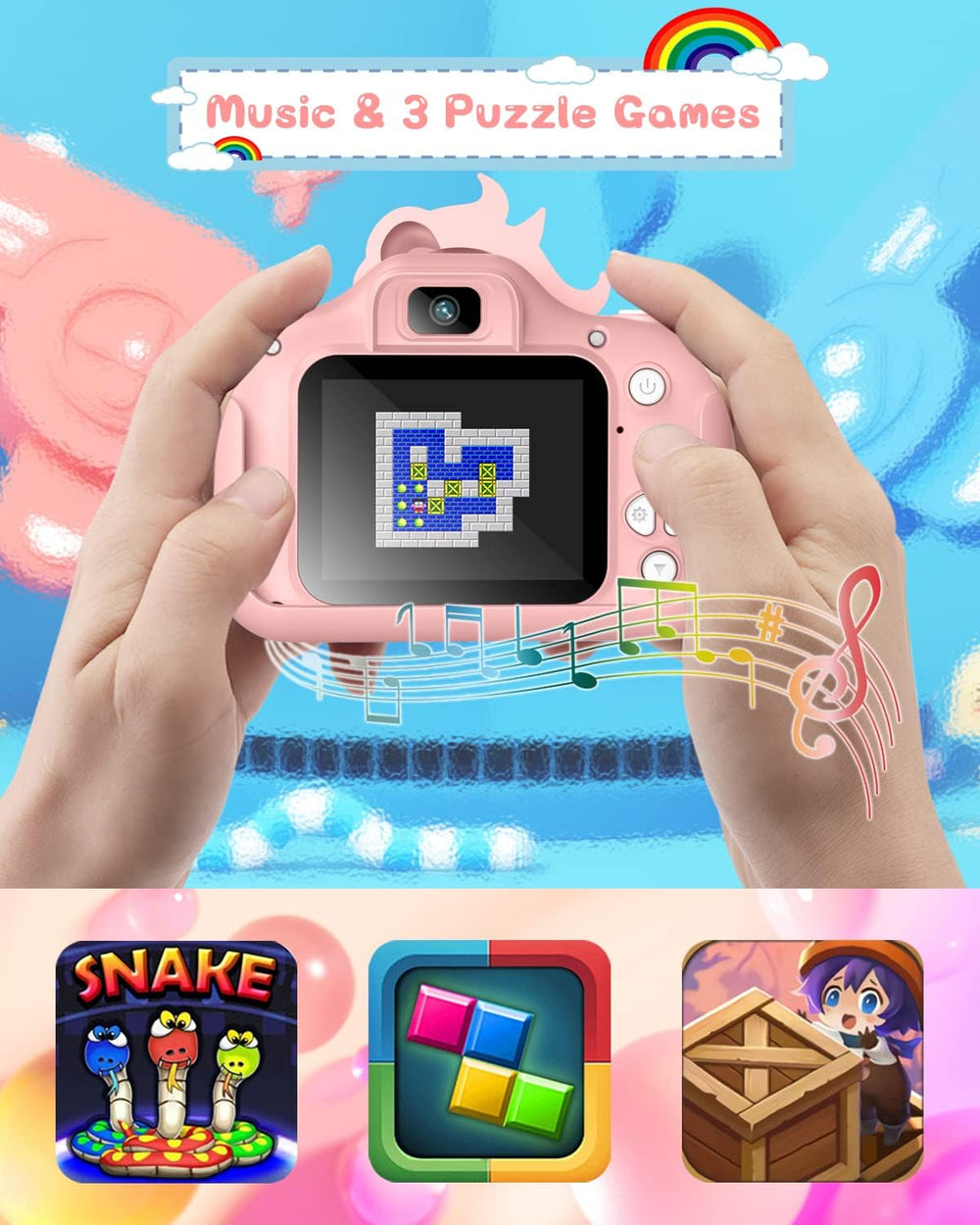Gofunly Kids Camera USB charging cable for extended play