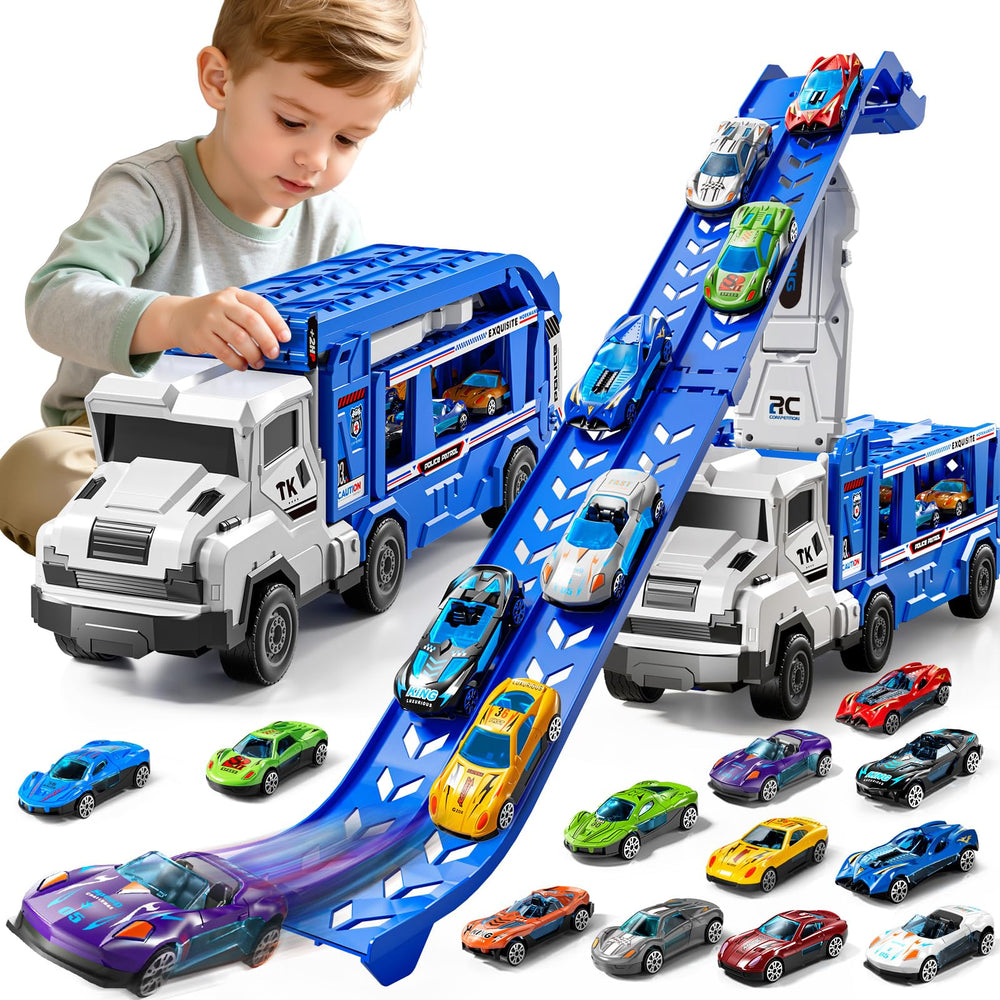 GOGIHCCH carrier truck with 12 cars for busy playtime