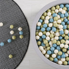 GOGOSO ball pit balls storage bag included for easy transport.