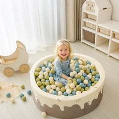GOGOSO ball pit balls creamy green tent-fill setup for indoor play.