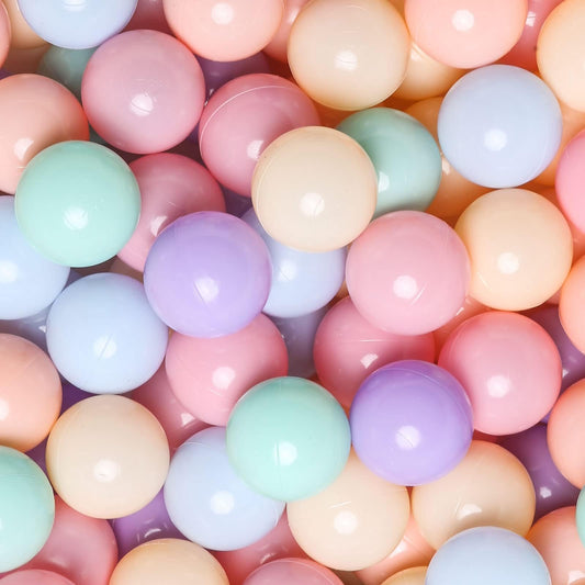GOGOSO ball pit balls 2.15 inch diameter in bright colors.