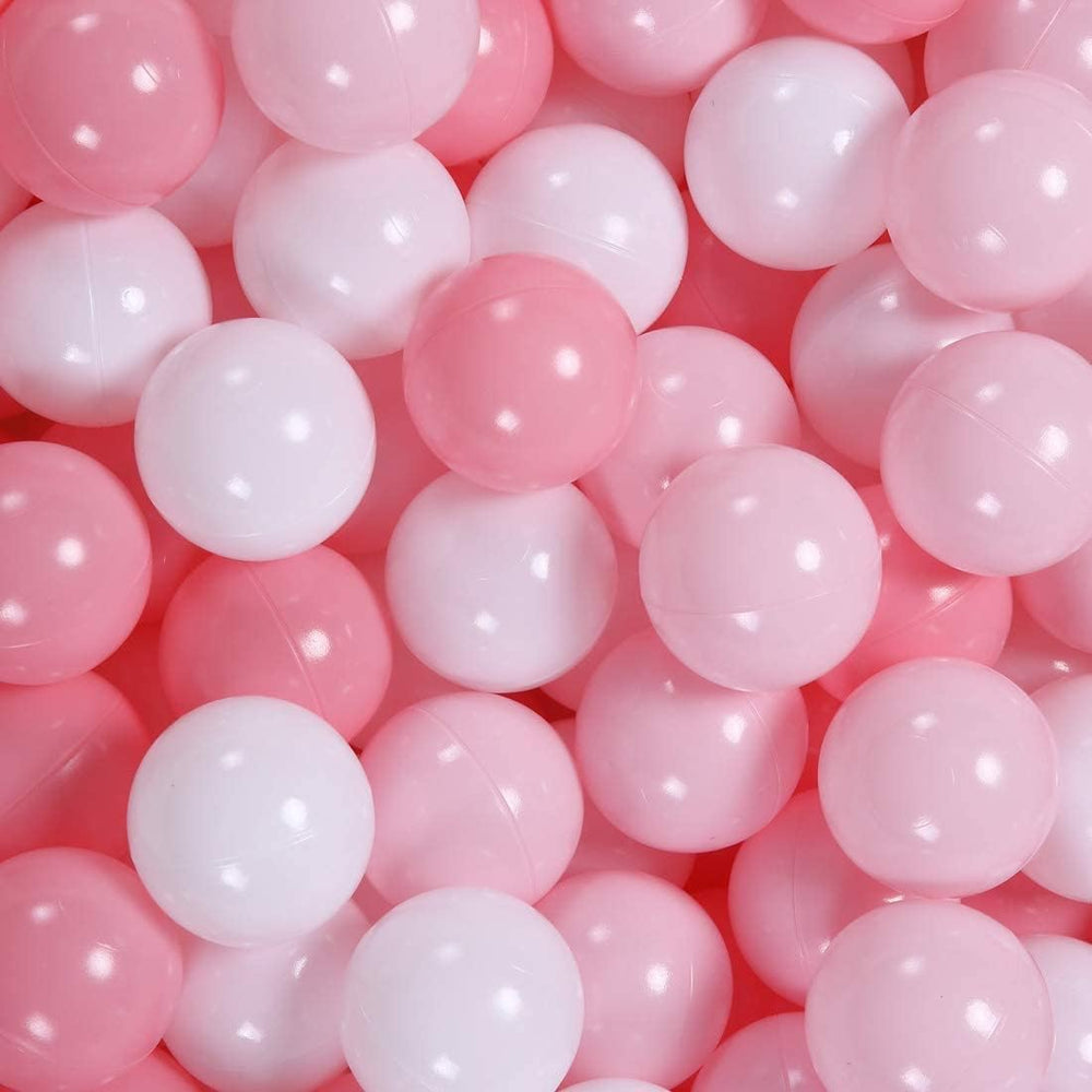 GOGOSO pastel pink ball pit ball, safe for toddlers and pets.
