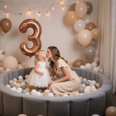 GOGOSO white ball pit balls suitable for tiny hands