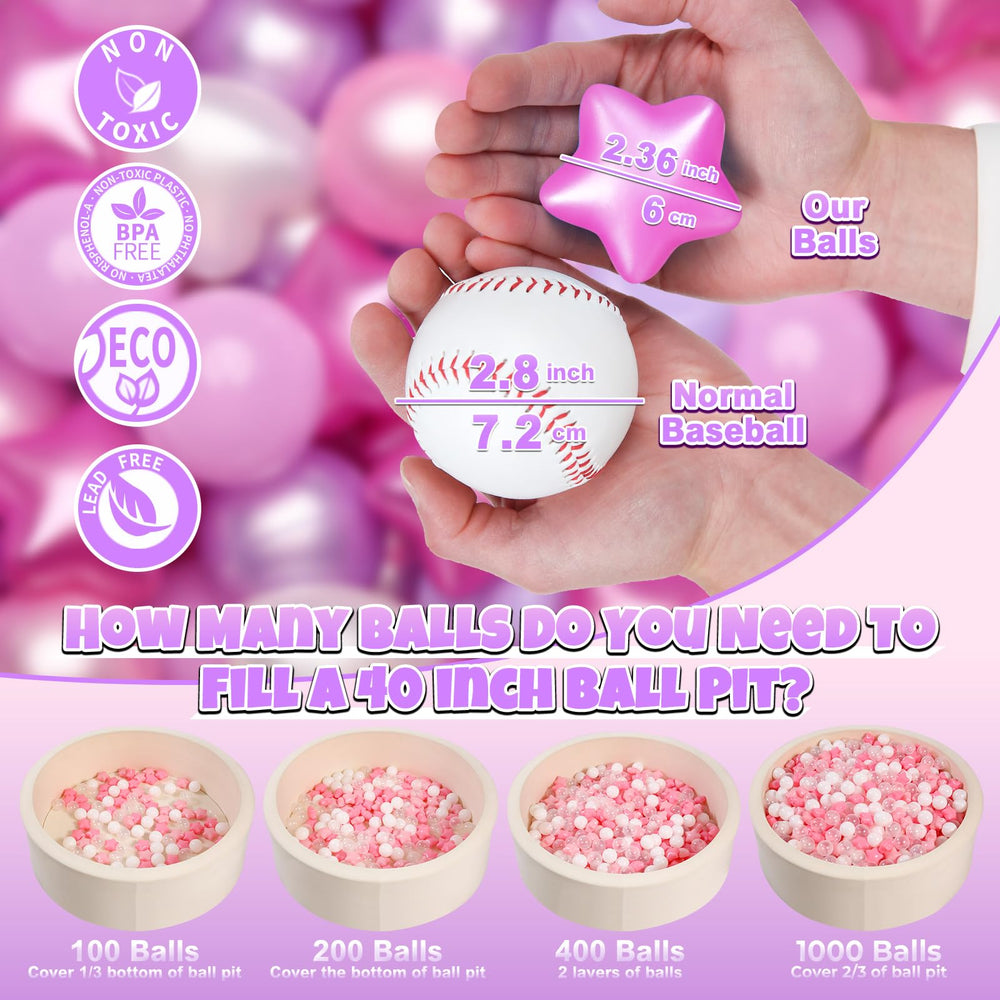 GOGOSO heart-design balls for colorful ball pit fun and imaginative play.