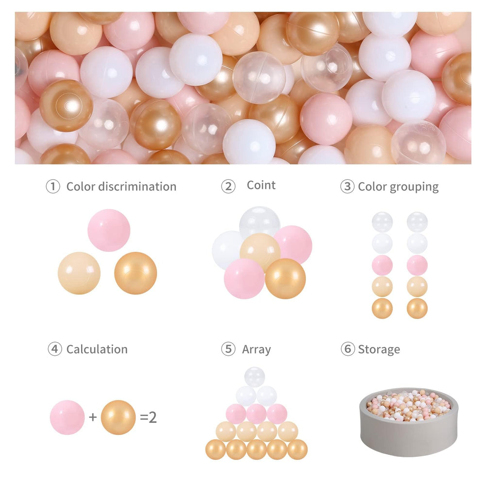 GOGOSO ball pits balls non-PVC BPA-free construction for peace of mind.
