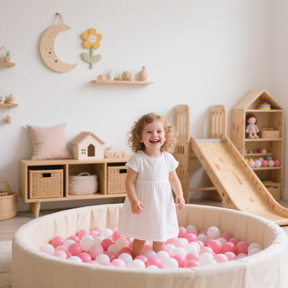 GOGOSO bright colors attract kids to grasp, throw, and enjoy active play.