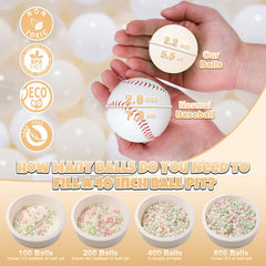 GOGOSO close-up of safe soft-plastic balls for babies.
