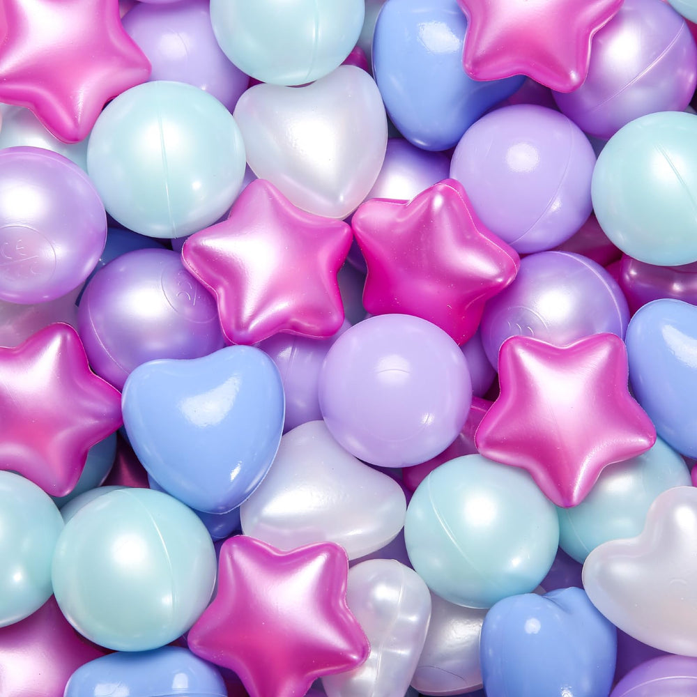 GOGOSO star ball pit balls in mermaid blue for safe, imaginative play.