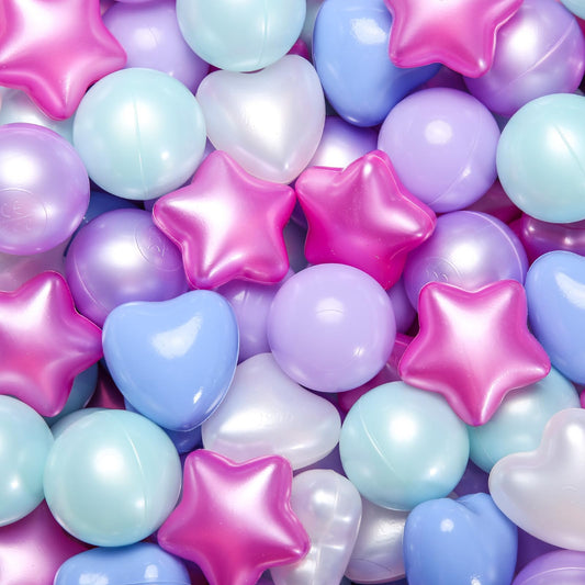GOGOSO star ball pit balls in mermaid blue for safe, imaginative play.