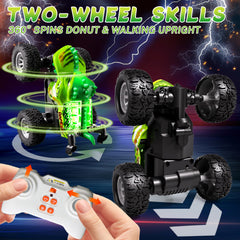 Gohero Monster Trucks remote with 2.4GHz frequency enables smooth multiplayer racing.