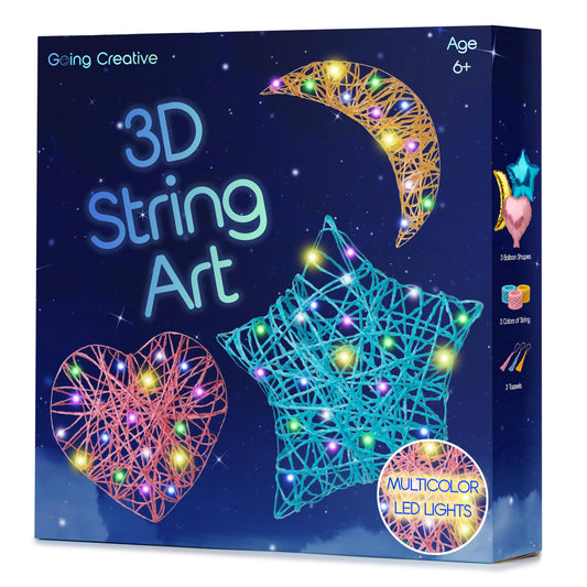 Going Creative 3D string art kit with heart balloon for kids' crafts and creativity