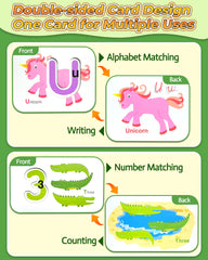 Gojmzo bright illustrations on cards spark curiosity during learning play