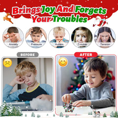 Gokeey Christmas fidget spinner gold promotes calm during busy days