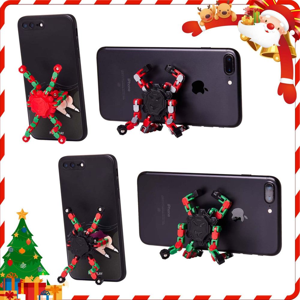 Gokeey Christmas fidget spinner phone-stand provides hands-free use