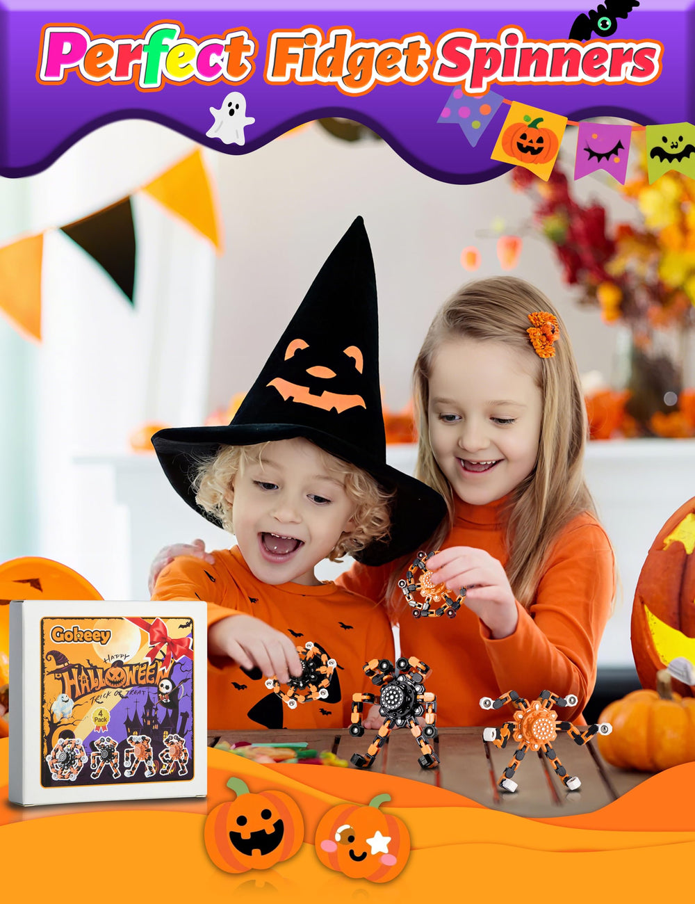 Gokeey Halloween spider spinner adds spooky fun to any desk