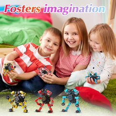 Gokeey purple transformable fidget spinner with deformable chains for creative shapes.