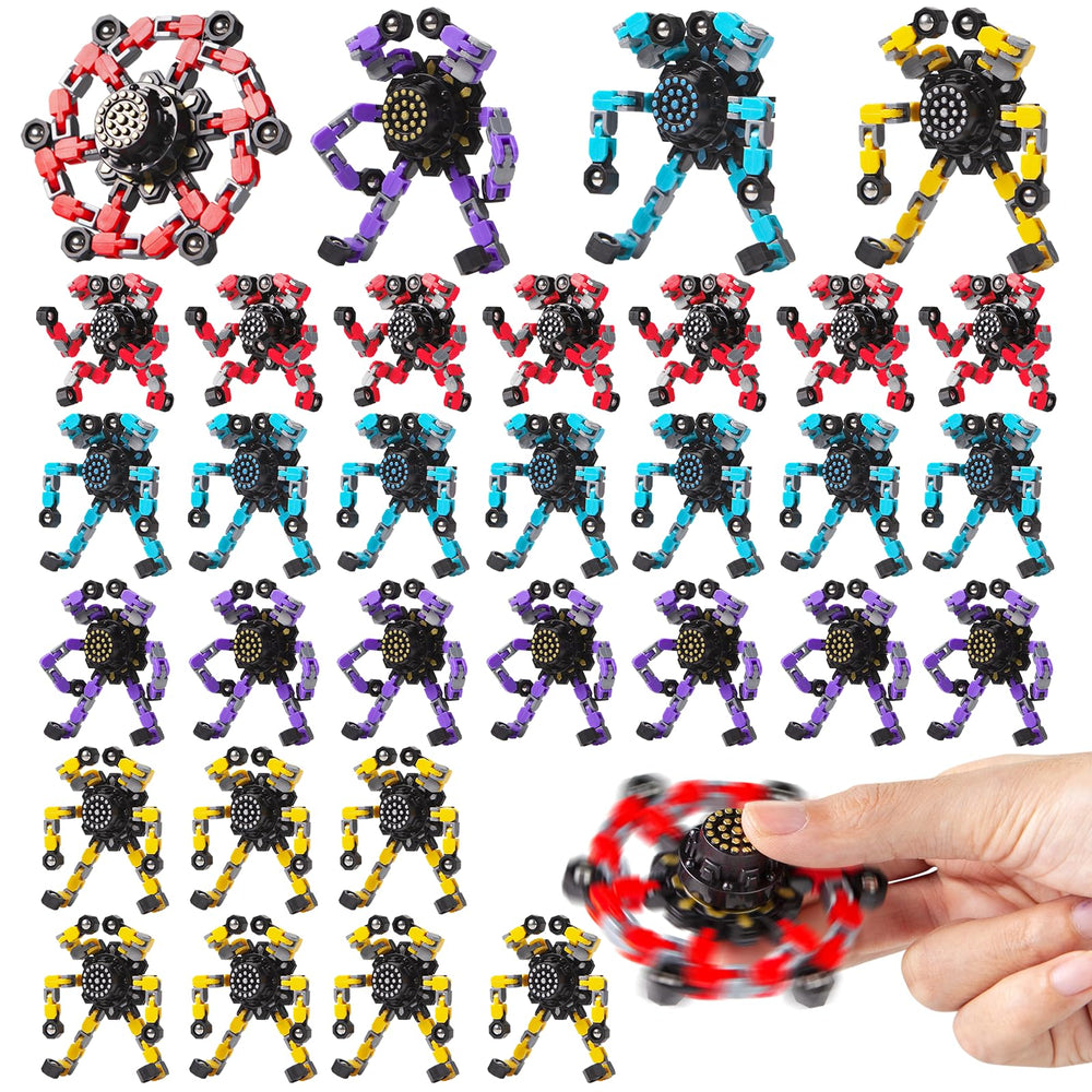 Gokeey transformable fidget spinner red spin for smooth rotation and focus.