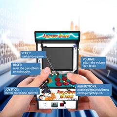 Golden Security Mini Arcade rechargeable battery powers long play without frequent recharges.
