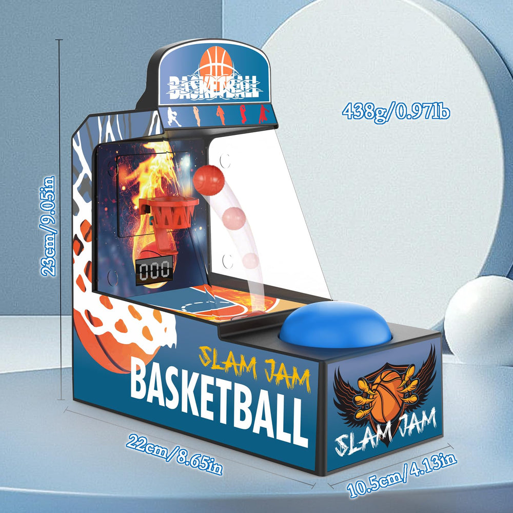 Golden Security mini basketball in action highlighting desk-friendly play
