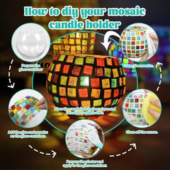 Goldentime colorful mosaic glass sheets add vibrant color to your decor.