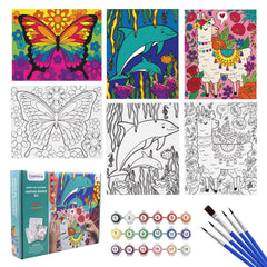 goldentime butterfly canvas kit for creative play with vivid colors
